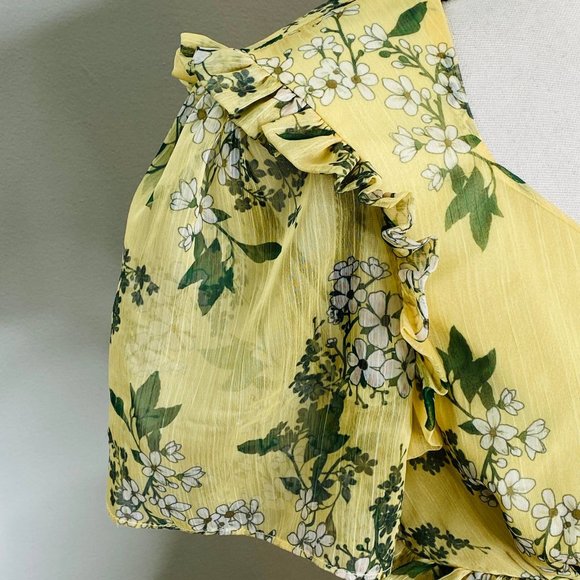 Keepsake the Label Foral Ruffled Mini Dress Womens XS Twee Flirty Spring Femme - Picture 8 of 12